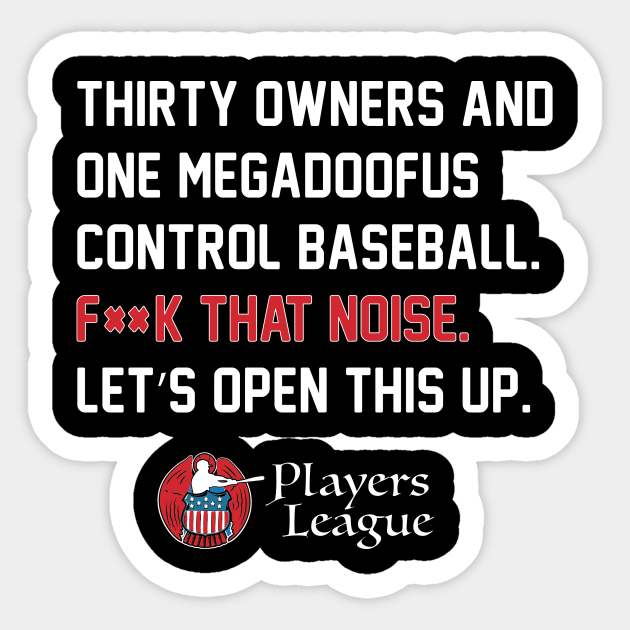 Players League: Manfred's a Doofus Edition Sticker by Sox Populi